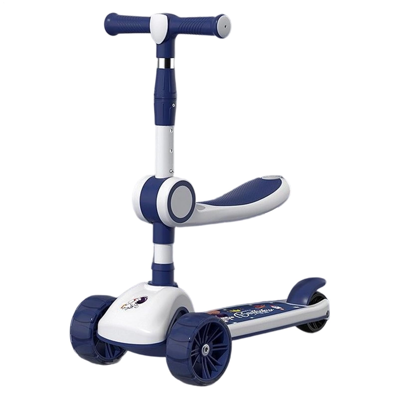 Monopattino Elettrico Per Bambini 2 in 1 Sedile Regolabile Antiscivolo con