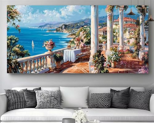 Diamond Painting XXL 80x160cm Voilier Broderie Diamant Kit Complet