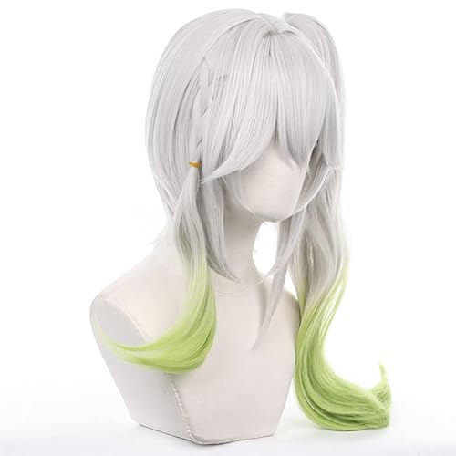 Vista 123 de Peluca Lumine, Genshin Impact Lumine Cosplay peluca con gorra de peluca