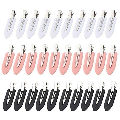 Tyfthui No Bend Hair Clips for Women, No Crease Hair Clips Styling Duck Bill Clips No Dent Alligator Hair Barrettes for Salon Hairstyle Hairdressing Bangs Waves, Makeup Accessories for Women and Girls