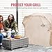 Grill Cover by Grillman, Tan, 64 Inch, BBQ Outdoor Grill Covers, Charcoal & Gas Grills, Waterproof, Rip-Proof, Weather-Resistant, Anti-UV, Barbecue Cover for Weber, Genesis, Charbroil, Nexgrill, etc