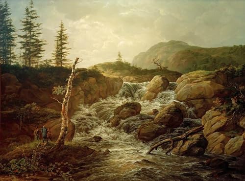 Impression tableaux Johan Christian Dahl toile haut de gamme de paysage nordique romantique