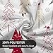 Sunshineyan Christmas Tablecloth Round 70 x 70 Inch, Christmas Trees Tablecloths Polyester Winter Xmas Table Cloth for Holiday Parties Kitchen Dining Indoor Outdoor