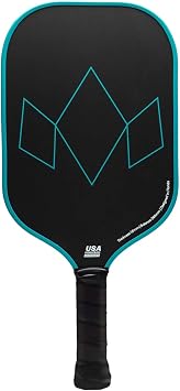 Diadem Warrior Edge Pickleball Paddles | Etched Carbon Face for Max Spin, 16mm Aero Guard, Comfort Max Grip, 16mm Honeycomb Core, Midweight 8oz | Indoor/Outdoor | USAPA Approved