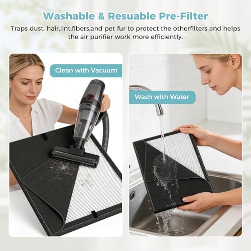 Image of 45i Replacement Filter for Alen Breathesmart Flex Bh400 45i Air Purifier | H13 Grade True HEPA Fresh Filter B4-Pure / Fl40, 2 He-pa+6 Carbon Filter