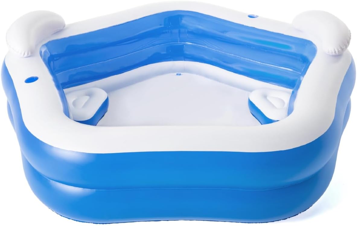 Bestway 7' X 6'9" X 27"/2.13M X 2.06M X 69Cm Family Fun Pool