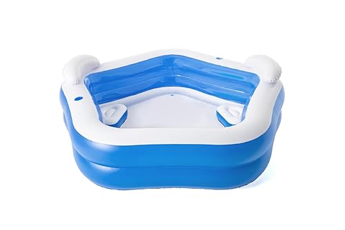 Bestway 54153 Piscine gonflable octogonale avec siètes et appuie-tête 213