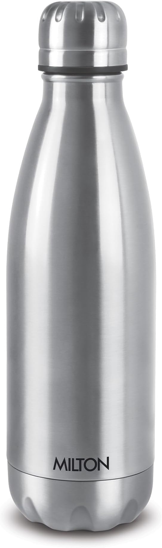MILTON 750ml Vacuum Insulated Water Bottle, 18/8 Stainless Steel, Keeps Drinks Hot and Cold for 24 Hours, Double-Walled Thermos Flask with Inner Copper Coating for Sports, Gym, Duo Dlx - Silver