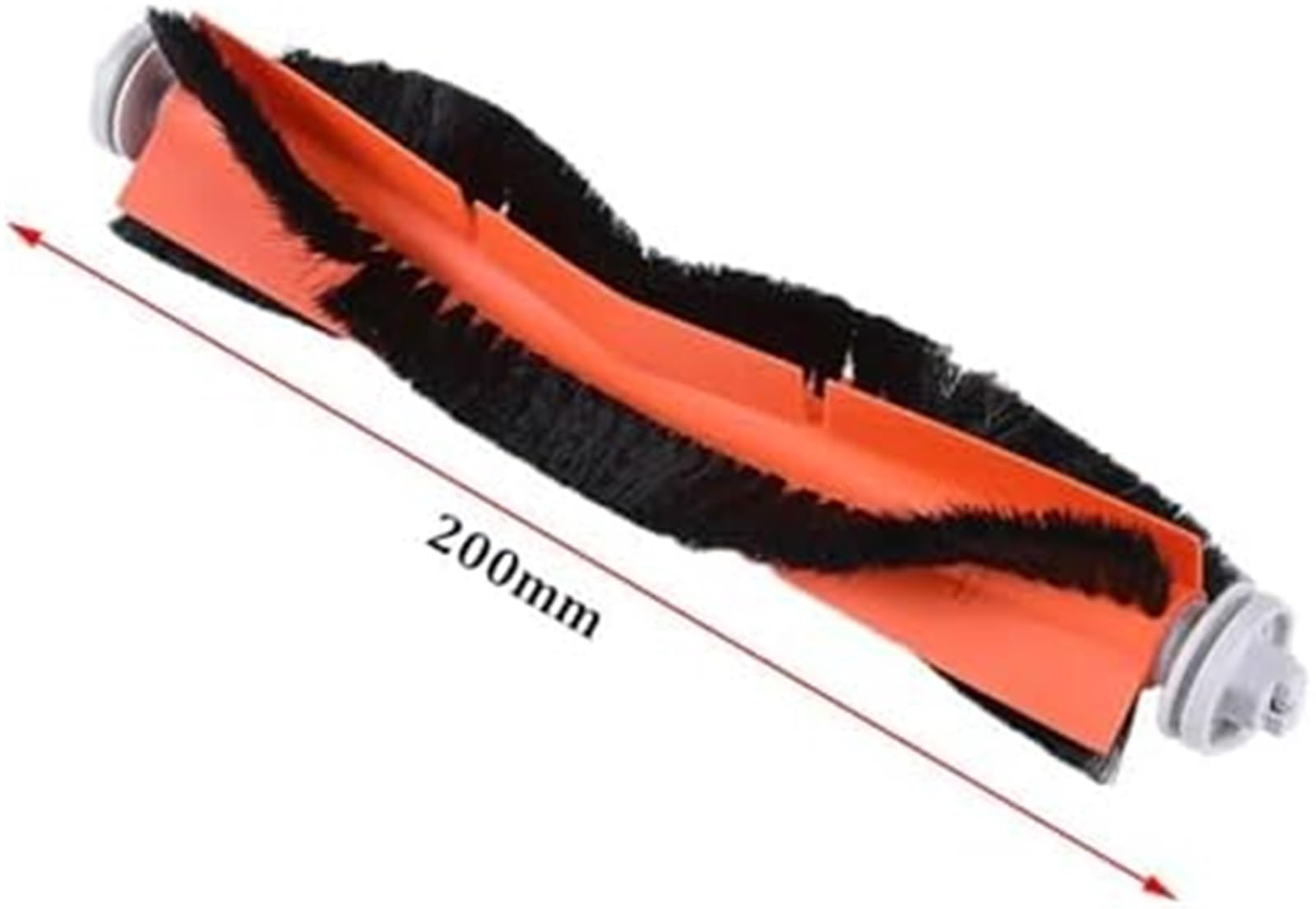 nakładka mop robota sprzątającego Szczotka główna kompatybilna z dla XiaoMi S50 S51 S5 Series odkurzacz robot szczotki rolkowe części zamienne akcesoria(BLACK 2pcs)