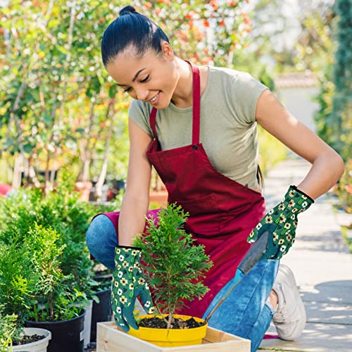 Merturn Leather Gardening Gloves For Women Touch Screen Design Thorn Proof Yard Working Garden Gloves Heavy Duty Breathable Outdoor Gloves For Planting, Digging, Pruning Women Gardening Gift #TOP6