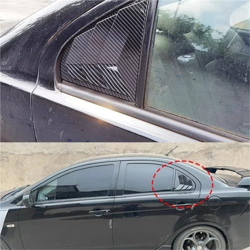 Cache-perceuse de custode arrière pour Mitsubishi Lancer EX X Evo 2008-2018 noir brillant - 2
