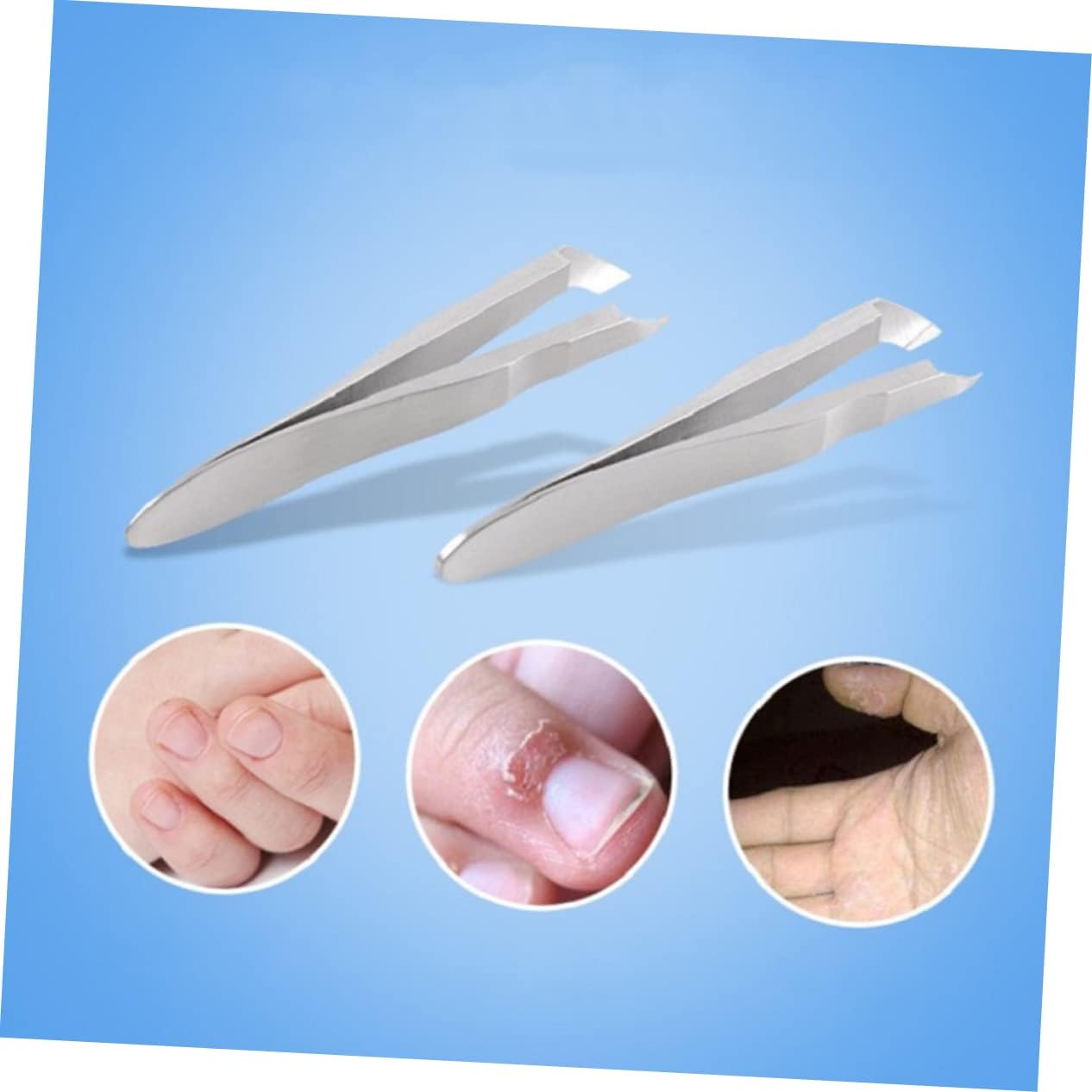 Mipcase Portable Cuticle Nipper Dead Skin Remover with Mini Nail Trimmer and Cuticle Pusher for Home and Professional Salon Use