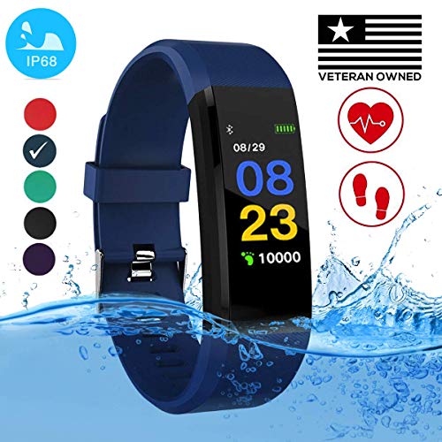 Burn-Rate Fitness Tracker Heart Rate Monitor - Smart Watches for Women Men Color Smart Watch Fit Bracelet Reloj Inteligente Band Pedometer, Waterproof, Distance bit Android & iOS