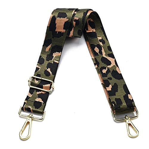 Image of Purse Strap Gold Hardware Replacement Crossbody Bag Strap, Wide Adjustable Shoulder Strap