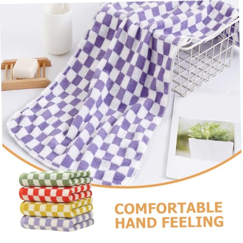Serviette en microfibre absorbante visage lot de 4 pièces lavables - 5