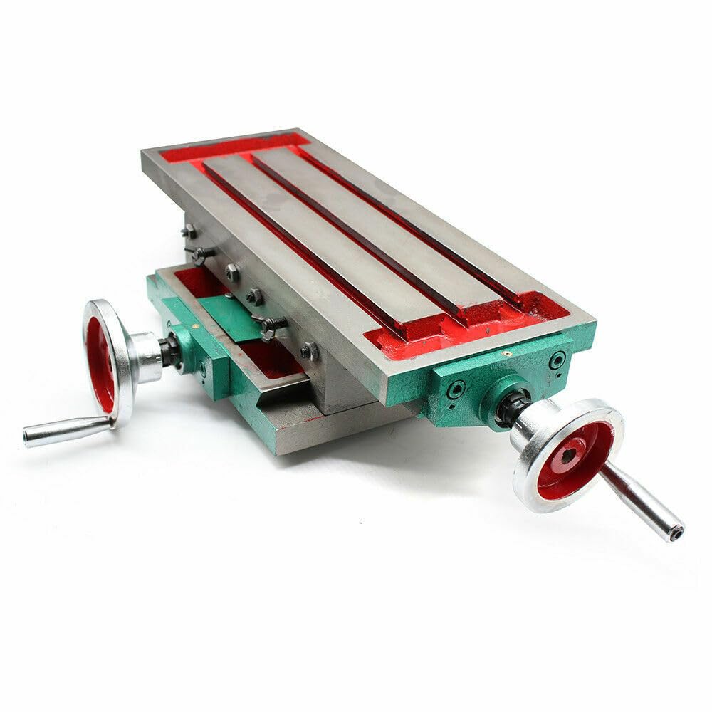 Fresadora de 2 ejes, torno de metal, multifunción, mesa cruzada, fresadora, mesa de coordenadas, mini mesa de taladro, banco de trabajo, fresado, mesa de trabajo, broca de 450 x 170 mm