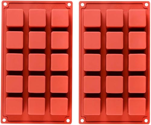 Miniatura 10 de Moldes de silicona cuadrados grandes, molde para pastel de caramelo, moldes de chocolate de 8 cavidades para hornear, mousse, pastel, postre, tarta