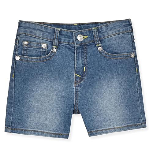 Image of True Religion Girls Jeans Shorts Set Girls Denim Short and Fashion Tee Shirt Clothing Set for Kids
