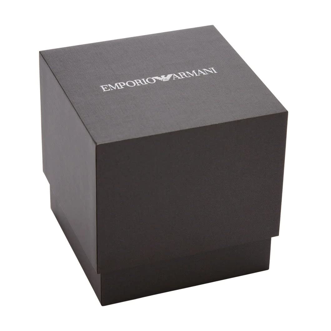 Emporio Armani Herren 42MM Silberfarbene Edelstahluhr, AR11697