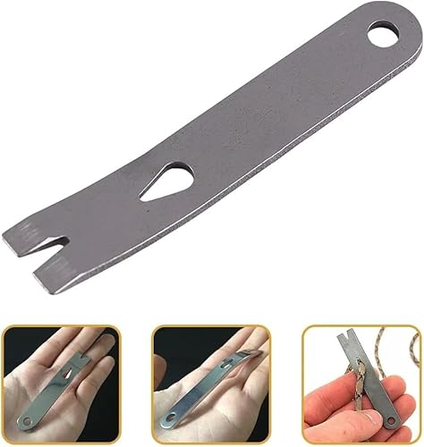 Mini barra de alavanca de aço inoxidável multifuncional EDC para Bushcraft e sobrevivência
