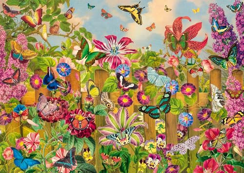 Schmidt Spiele 59746 Magnifique Jardin de Papillons, Puzzle de 2000 pièces