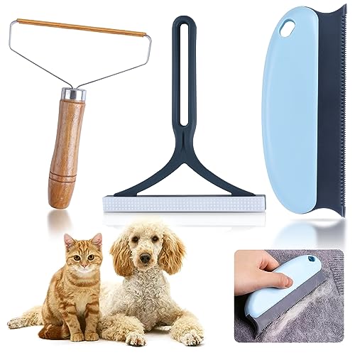 3 Pcs Levapelucchi Manuale Portable,Spazzola Leva