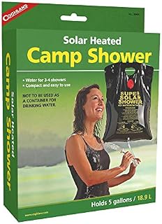 Coghlan's Solar Heated Camp Shower, 5-Gallon, Black