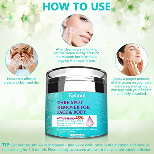 Dark Spot Corrector Remover For Face And Body, Formulated With Advanced Ingredient 4-Butylresorcinol, Kojic Acid, Lactic Acid And Salicylic Acid (60) #TOP3