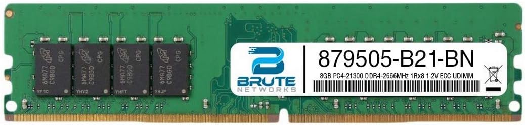 879505-B21-BN - 8GB DDR4-2666MHz 1Rx8 ECC UDIMM (Compatible with OEM PN# 879505-B21)