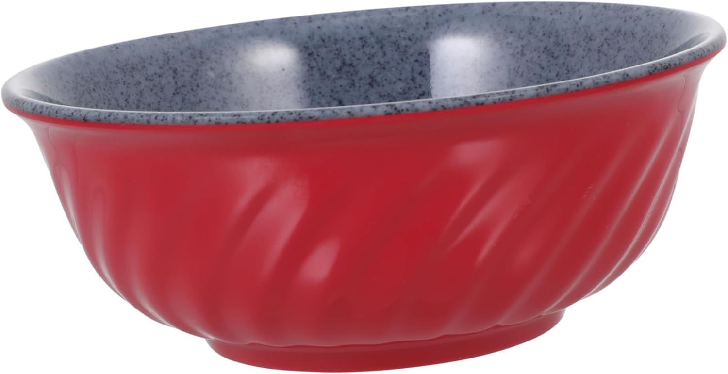 Ipetboom 1Pc Creative Dual Color Ramen Bowl Versatile Soup and Salad Serving Container High Temperature Design for Instant Noodles Fruits Snacks and Desserts