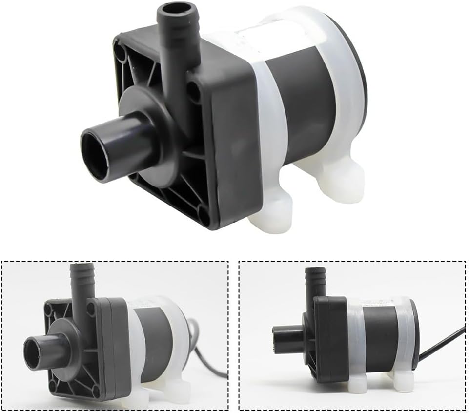 Brushless Submersible Water 24V DC 600L/H Circulating with 5m Head, Quiet Running Plastic Shaft Continuous Duty Water Circulator for