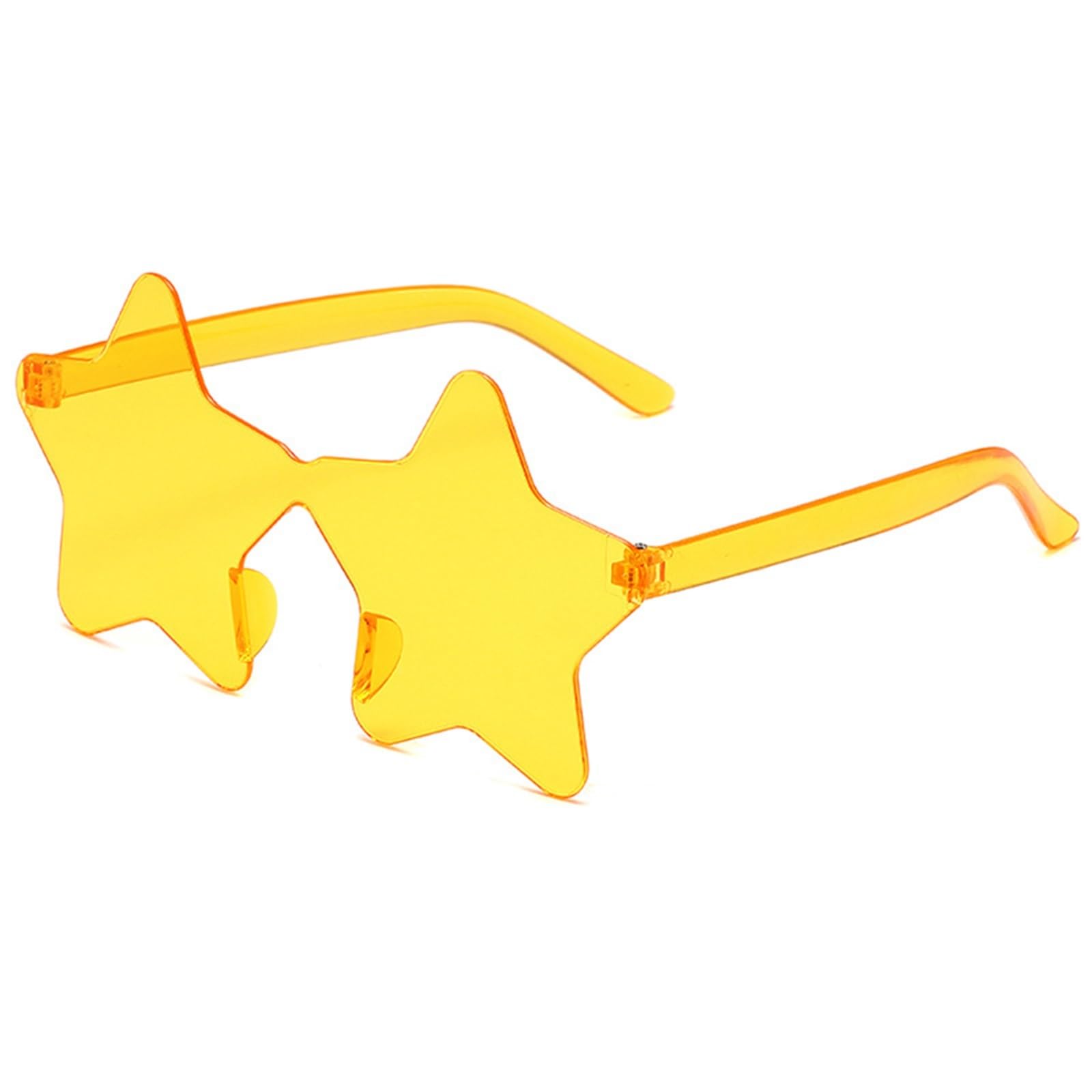 20pcs Star Shaped Rimless Sunglasses Disco Party Glasses Women Bachelorette Favors Photo Prop Outdoor For Night Out Party