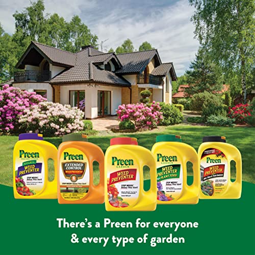 Preen 2464107 24-63798 Weed Preventer, 13 Lb. Covers 2,080 Sq. Ft, Yellow #TOP5