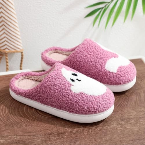 Halloween Slippers for Women Man House Slipper Shoes Plush Indoor Shoes Comfy2
