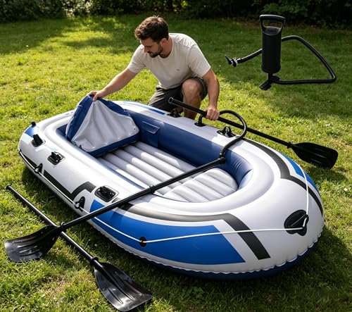 Bateau gonflable compact facile à transporter pour rafting et lac