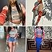 Women's Sexy Mesh See Through T Shirt Fashion Money Print Long Sleeve Crop Top Slim Tee Tops Red