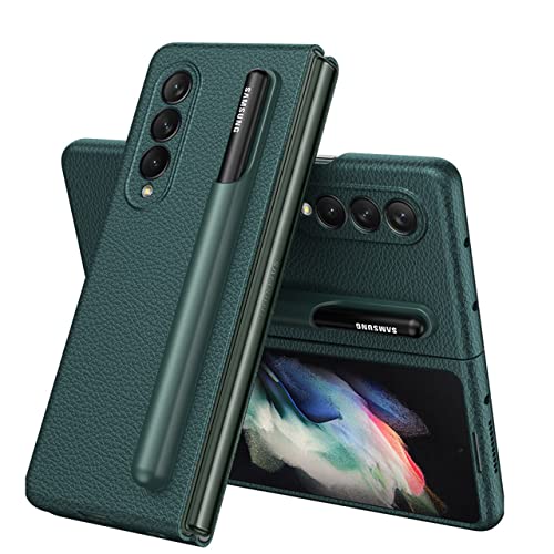 Coque Samsung Z Fold3 5G avec porte-stylo, l'étui cuir idéal pour travailler en déplacement