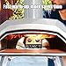 BBQMall Upgraded Pizza Oven Cart with Gas Burner for Ooni Karu 12 & 12G, Movable Thicken & Widen Rolling Kitchen Cart, Gas Attachment for Ooni Fyra 12 Pizza Oven