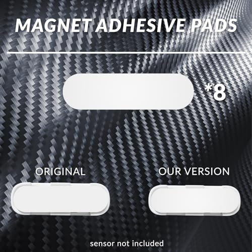 Image of 16PCS Entry Sensor Adhesive Pads for SimpliSafe - Pre-Cut Replacement Tape for Sensors & Magnets | Compatible with SimpliSafe Security Systems | No Cutting Needed, Strong Hold (White)
