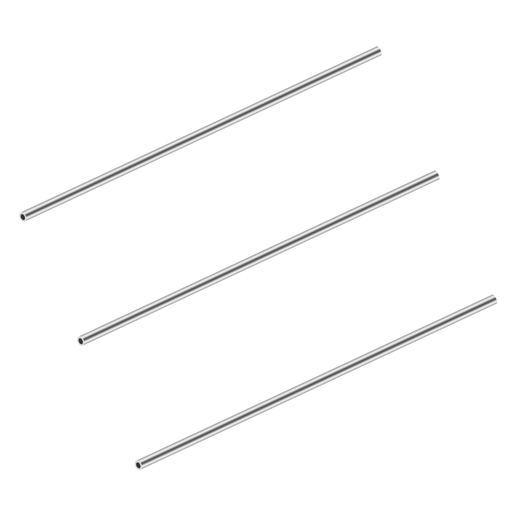 iMeistek 304 Stainless Steel Tubes, 5mm OD X 1mm Wall Thick 250mm Length Seamless Stainless Steel Industrial Straight Round Pipe (3PCS