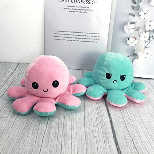 MIKOO Oktopus Plüsch Wenden,Octopus Plüschtier XXL,40CM Wende Oktopus,Stimmungs Oktopus Kuscheltier,XXL Oktopus… – Bild 7