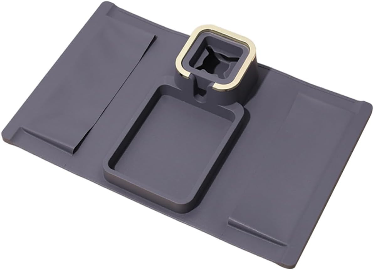 Amosfun Couch Arm Tray with Non-Slip Base Portable Drink Holder for Sofa Armrest Versatile Cup Holder for Mugs and Glasses Space-Saving Accessory for Snacks and Remotes