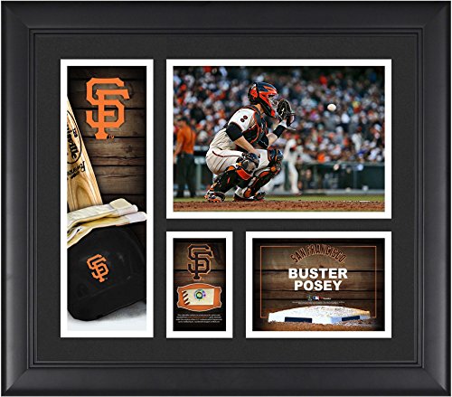 Buster Posey San Francisco Giants Framed 15" x 17" Player Collage with a Piece of Game-Used Ball - MLB Player Plaques and Collages