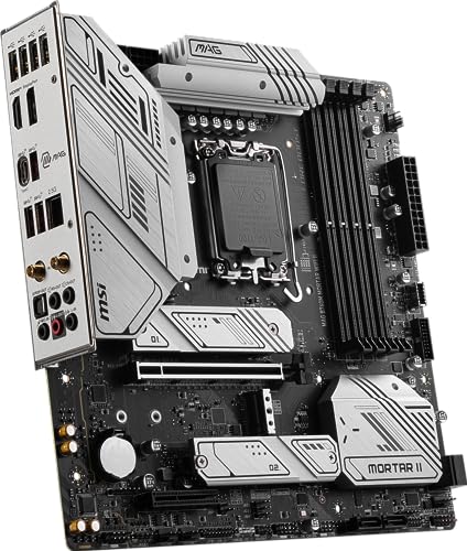 MSI MAG B760M Mortar WiFi II Gaming Motherboard (Supports 12th/13th/14th Gen Intel Processors, LGA 1700, DDR5, PCIe 5.0, M.2, 2.5Gbps LAN, USB 3.2 Gen2, HDMI/DP, Wi-Fi 6E, Bluetooth 5.3, mATX) - Image 5