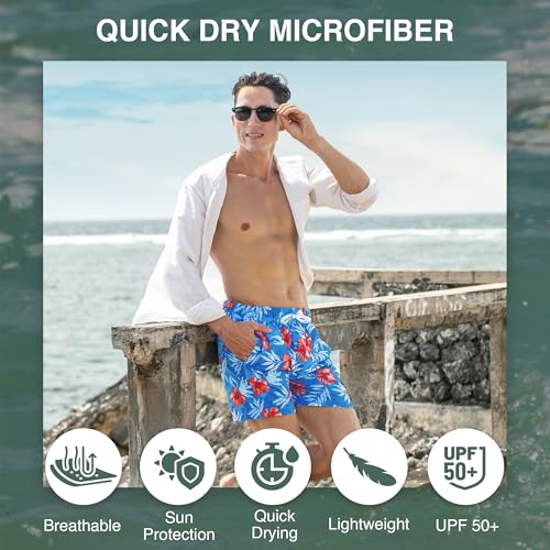 Image of Kanu Surf Men's Big Viper Extended Size Stripe Swim Trunk