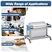 Wrap Dispenser with Cutter, Rolling Wrapping Paper Holder for Up to 39/51/63 Inch Wide Rolls, Heavy Duty Bubble Wrap Roll Dispenser/Packing Station(176x60x155cm/69.3X 23.6 x 61 in)