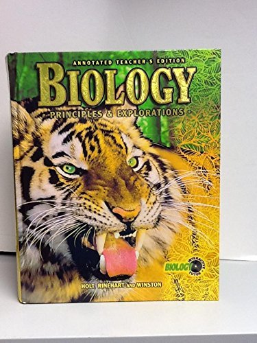 Biology Principles and Explorations -teacher's ... 0030538343 Book Cover