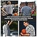 Men's Official Referee Shirt Jersey Zipper Ref Tee Shirts for Basketball Football Soccer Refs Christmas Waitresses & Costume S