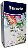 Entrust Pro Counterfeit Pens -- Marker Detects Fake Counterfeit Money with Professional Round Tips, Universal Currency Detector (12 Pack)