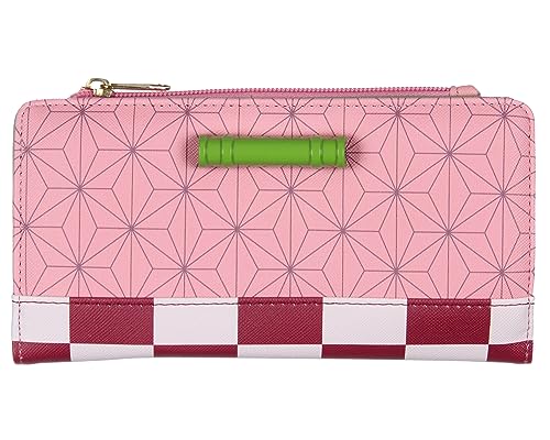 Bioworld Demon Slayer: Kimetsu no Yaiba Nezuko Kimono Print Continental Flap Wallet